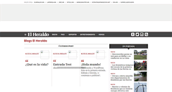 Desktop Screenshot of blogs.elheraldo.hn